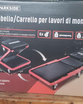 sgabello/carrello per lavori di montaggio 