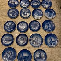 Piatti da collezzionismo in ceramica blu