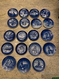 Piatti da collezzionismo in ceramica blu