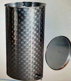 Serbatoio inox da l 200 per vino