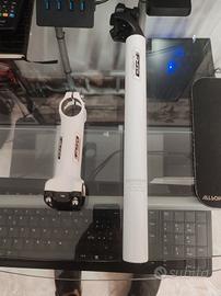  attacco manubrio fsa + reggisella fsa