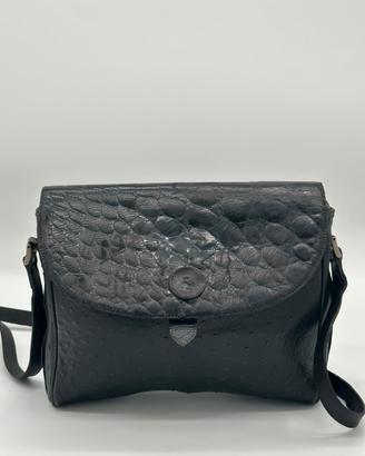 Borsa fendi in pelle di struzzo vintage