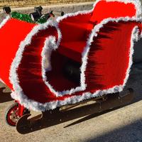 slitta di babbo natale motorizzata