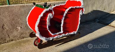 slitta di babbo natale motorizzata