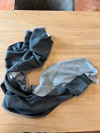 Maxi sciarpa 100% lana unisex made in Italy grigio