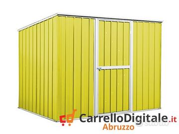 Casetta box giardino Acciaio 260x185 85kg giallo