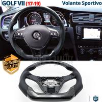 VOLANTE Sportivo Per VW Golf 7.5 Carbonio e Pelle