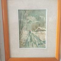 Dipinto olio su tela del Barbaro A