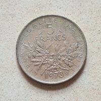 Moneta 5 Francs, 1973, Republique Francaise
