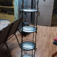 Fioriera in ferro battuto