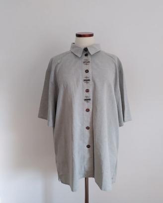 Camicia uomo tirolese estiva grigio chiaro