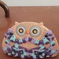 gufo ceramica artigianale 