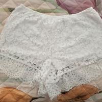 Pantaloncino cotone pizzo Tezenis