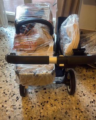 Bugaboo donkey passeggino gemellare con navicella