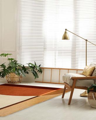 Tappeto lana 100% 200x290cm Ascento Palau Terra