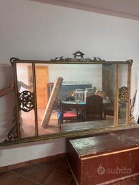 specchiera antica da restaurare 