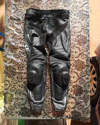 pantaloni moto 48 dainese in pelle misano
