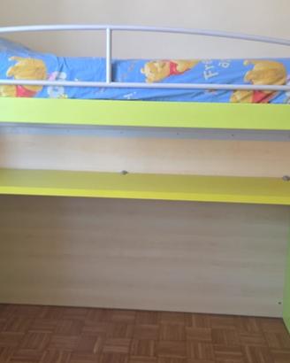 Composizione letto e mobile per camera ragazzo/a