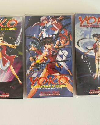 VHS Yoko Cacciatrice di Demoni 1-2-3 Yamato Video