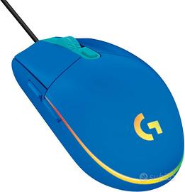 Logitech G G203 Blu Mouse Gaming 2 ORE DI UTILIZZO