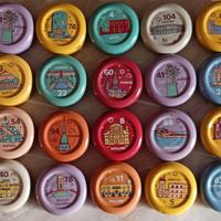 20 tappi succo Yoga, collezione Tutte mie le città