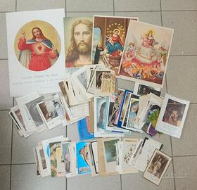 lotto di oltre 150 santini e immagini sacre