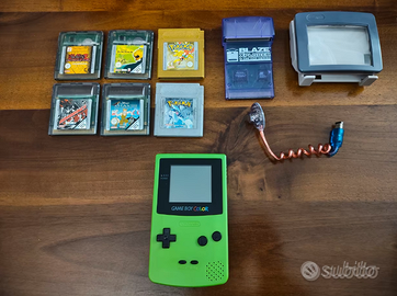 Nintendo Gameboy Color + giochi + accessori