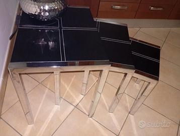 set tavolini a incastro quadrati