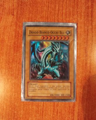 drago bianco occhi blu ultra rara SKE-IT001