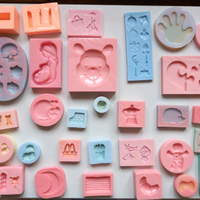 Lotto di stampi in gomma siliconica per creare