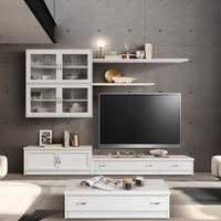 PARETE ATTREZZATA IDEALE COME PORTA TV E LIBRERIA