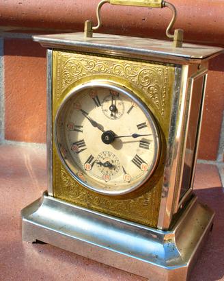 Orologio Sveglia Antica cappuccina officier da via