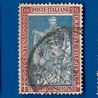 REGNO 1928 20c. Dent. 13¾ Anniversari Emanuele Fil