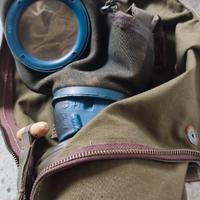ww2 no elmetto tedesco  gas  mask  fallschirmjager