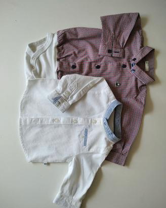 Set di 2 camicie taglia 3/6 mesi