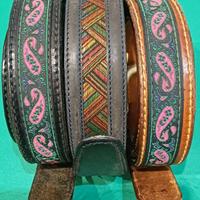 CINTURE UOMO VINTAGE in CUOIO e STOFFA, ANNI ‘90