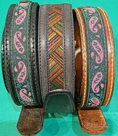 CINTURE UOMO VINTAGE in CUOIO e STOFFA, ANNI ‘90