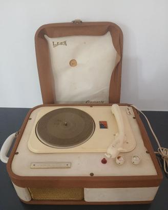 Giradischi Fonovaligia Lesa Lesaphon Portatile Val