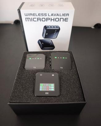 Microfoni wireless per fotocamera e smartphone 