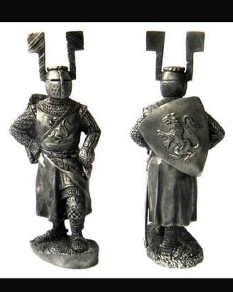 SOLDATINO DI METALLO PUBLIUS, CAVALIERE MEDIEVALE