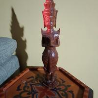 statua orientale in legno 