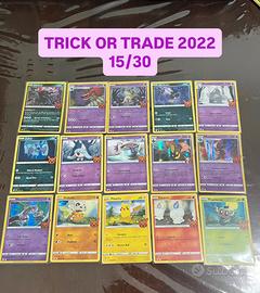 Lotto Pokemon Trick Or Trade 2022 - 15/30 - NM