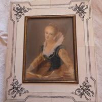 Ritratto con cornice avorio