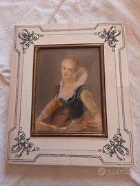 Ritratto con cornice avorio