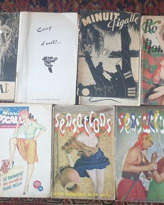 Lotto 7 riviste vintage erotismo nudo artistico