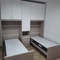 Cameretta a ponte bambini due letti