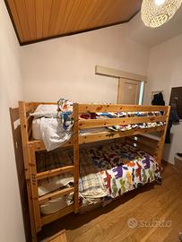 Letto a castello in legno
