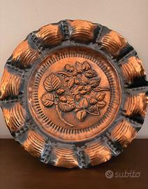 Piatto decorativo in rame