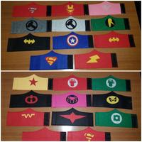 Lotto 35 Maschere/Polsini Super Eroi Carnevale