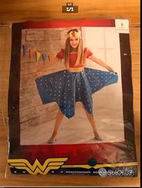 Costume Wonder Woman Bimba Halloween Carnevale